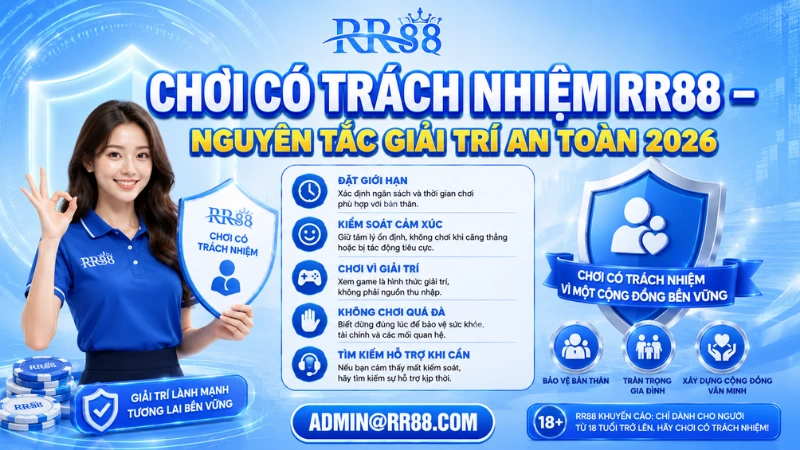 Chơi Có Trách Nhiệm RR88 – Nguyên Tắc Giải Trí An Toàn 2026